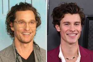 Actor Matthew McConaughey and singer Shawn Mendes