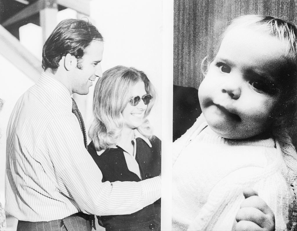 Joe Biden and his late wife, Neilia, and late daughter, Naomi