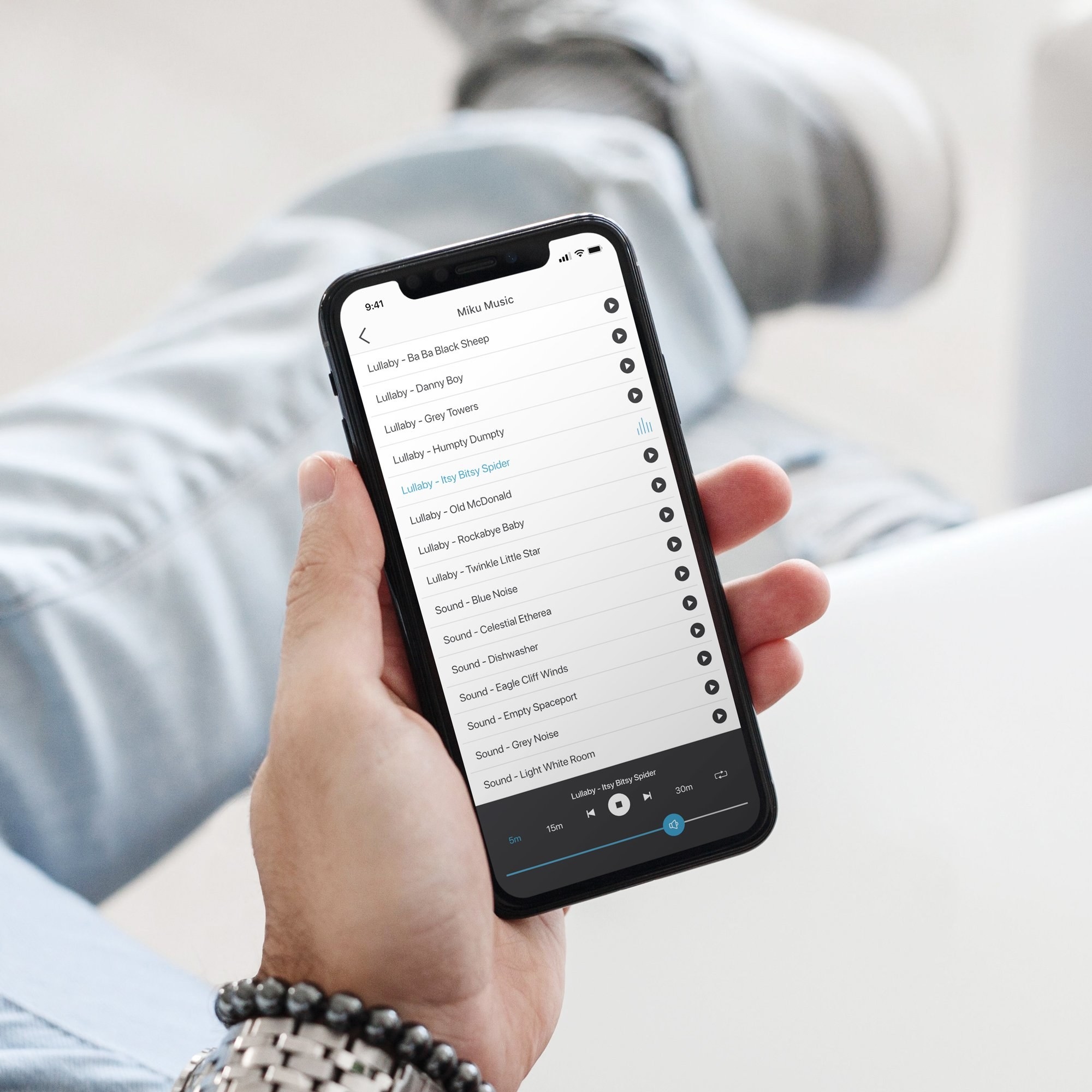 hand holding app on smart phone
