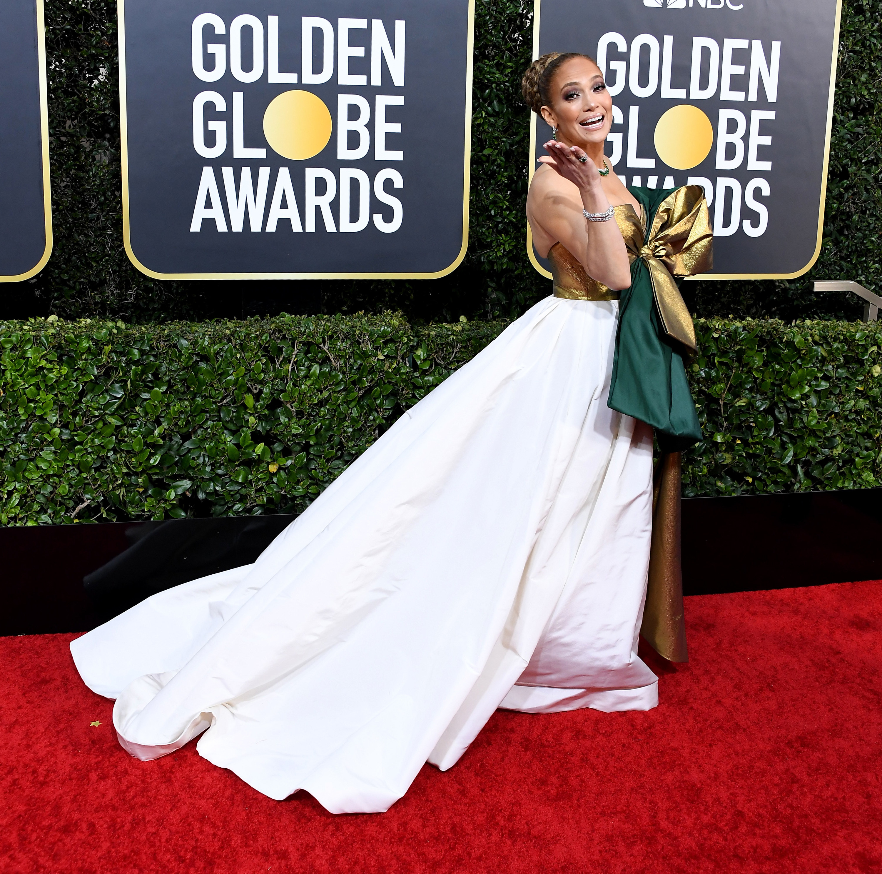 Jennifer Lopez arrives at the 77th Annual Golden Globe Awards attends the 77th Annual Golden Globe Awards at The Beverly Hilton Hotel on January 05, 2020 in Beverly Hills, California.