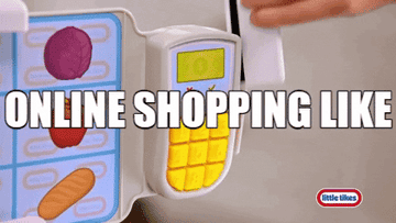 Online shopping is like swiping a pretend credit card way too much