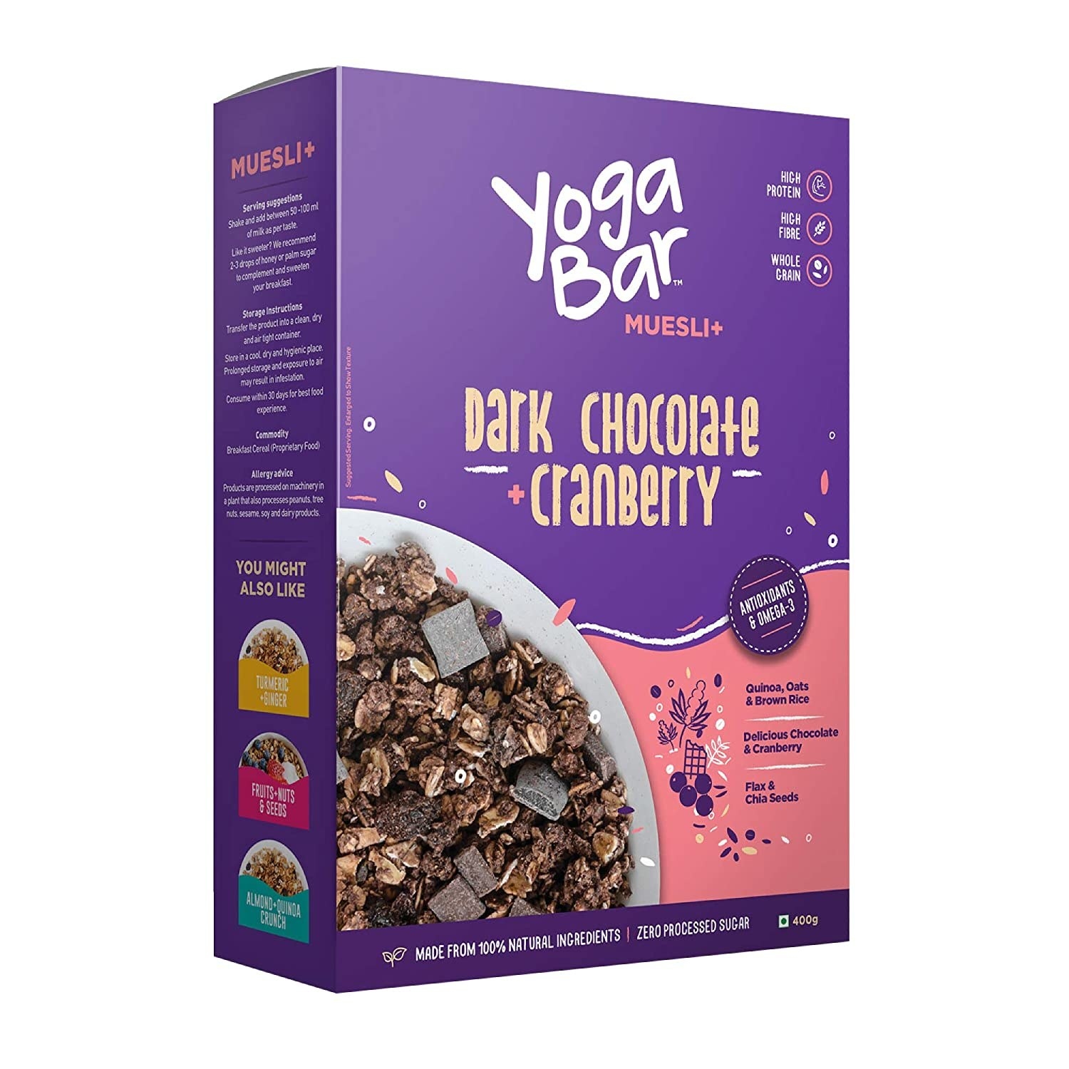 Yogabar Almond Quinoa Crunchy Muesli Box Price in India - Buy Yogabar  Almond Quinoa Crunchy Muesli Box online at