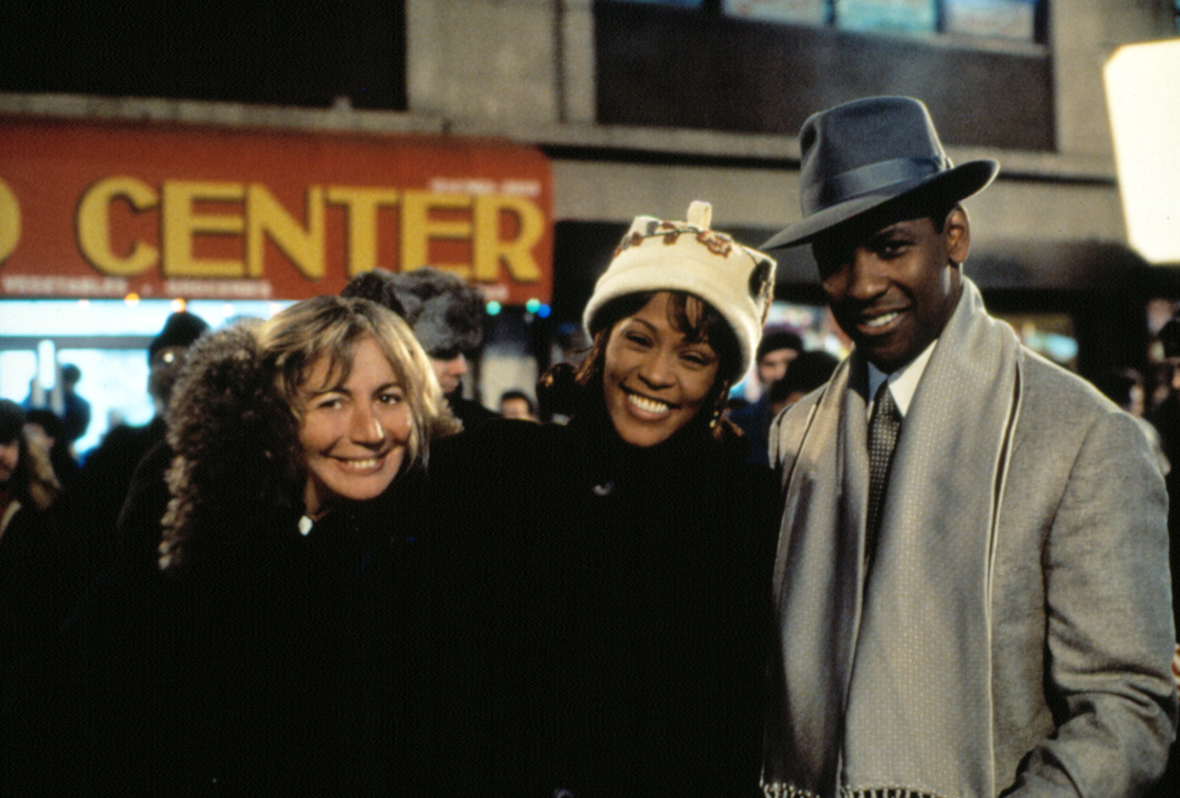 Marshall, Houston, and Washington on set of &quot;The Preacher&#x27;s Wife&quot;