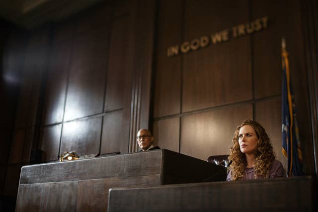 Nicole Kidman&#x27;s character Grace testifying in The Undoing