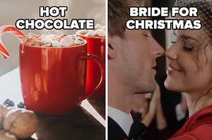 hot chocolate and a bride for christmas
