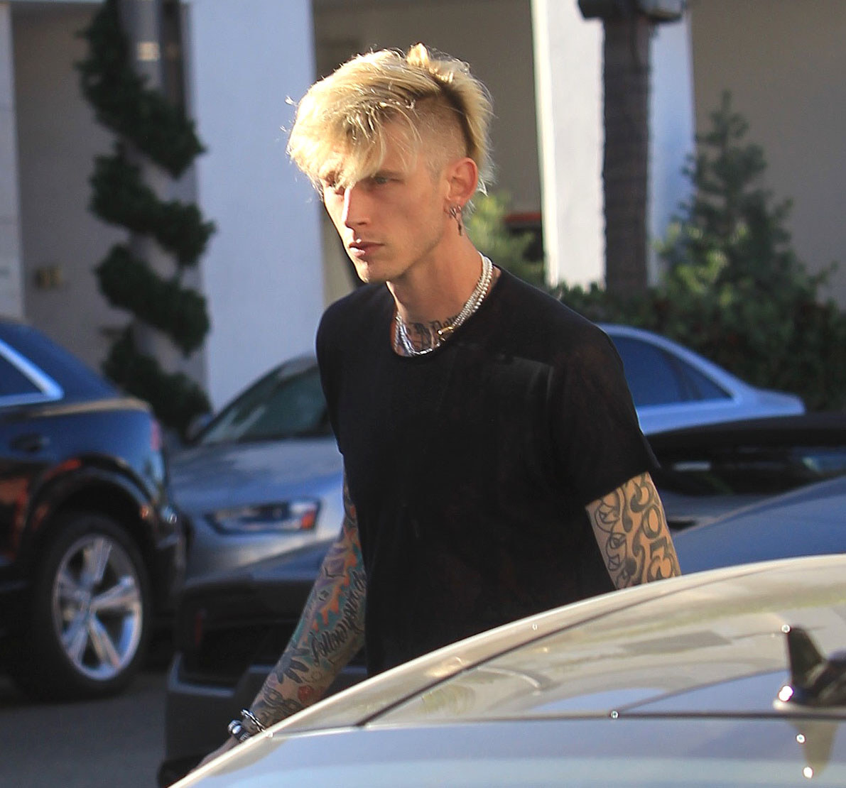 Machine Gun Kelly is seen on Nov. 16, 2020 in Los Angeles, California