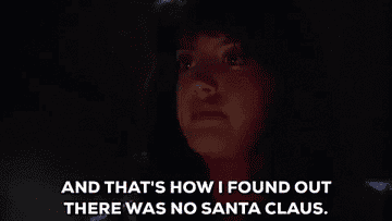 Kate says &quot;And that&#x27;s how I found out there was no santa claus&quot;