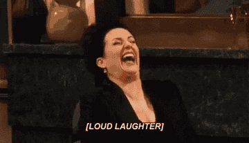 Karen laughing on Will and Grace