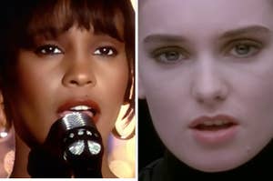 Whitney Houston and Sinead Oconnor