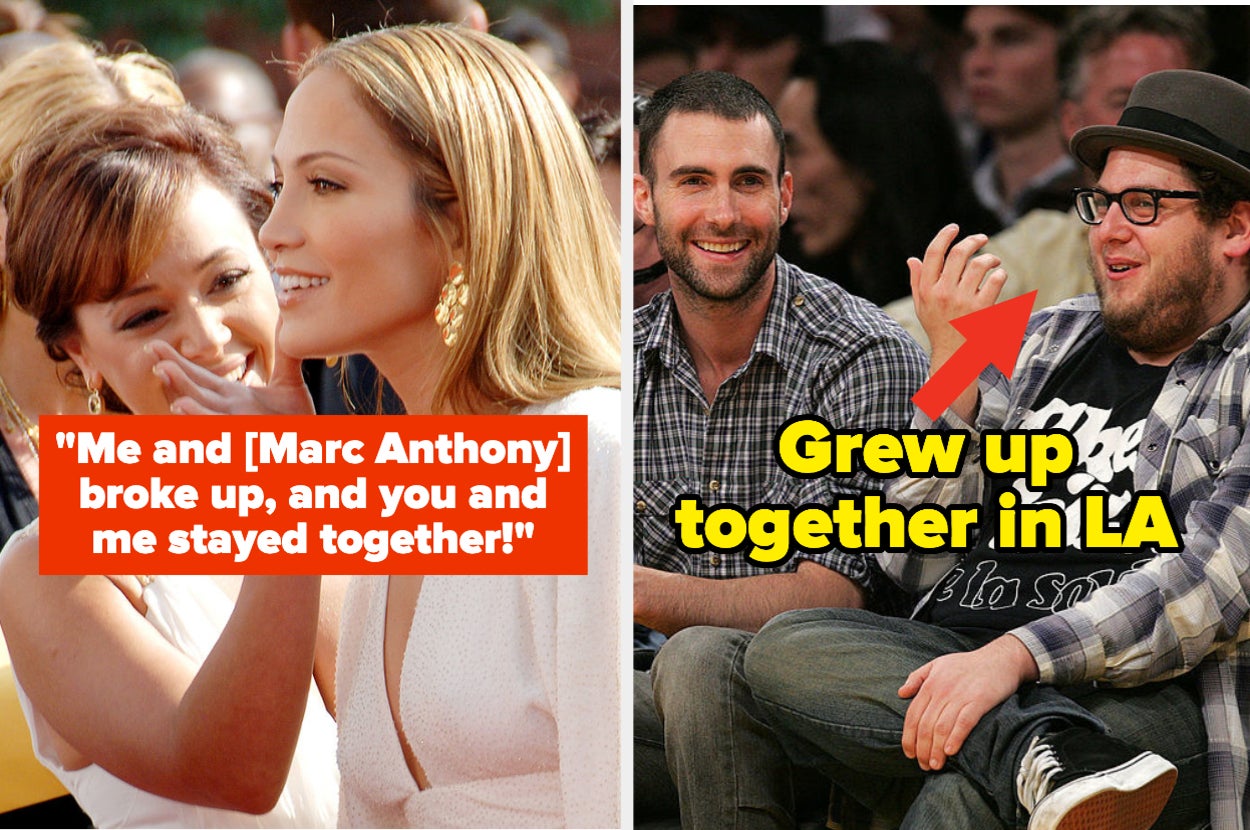 Jennifer Lopez and Leah Remini; Adam Levine and Jonah Hill