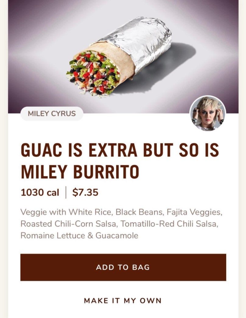 is the miley burrito real 