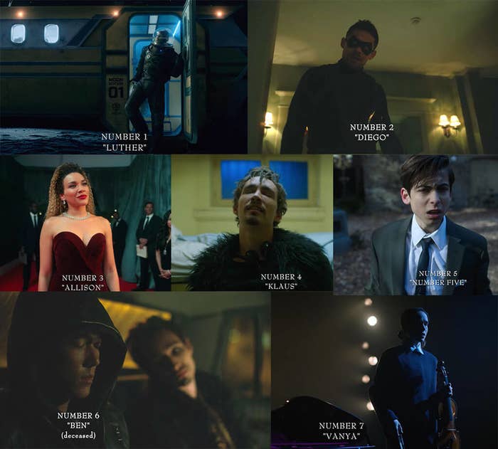 Numbers 1-7 are introduced with photos of them and their names
