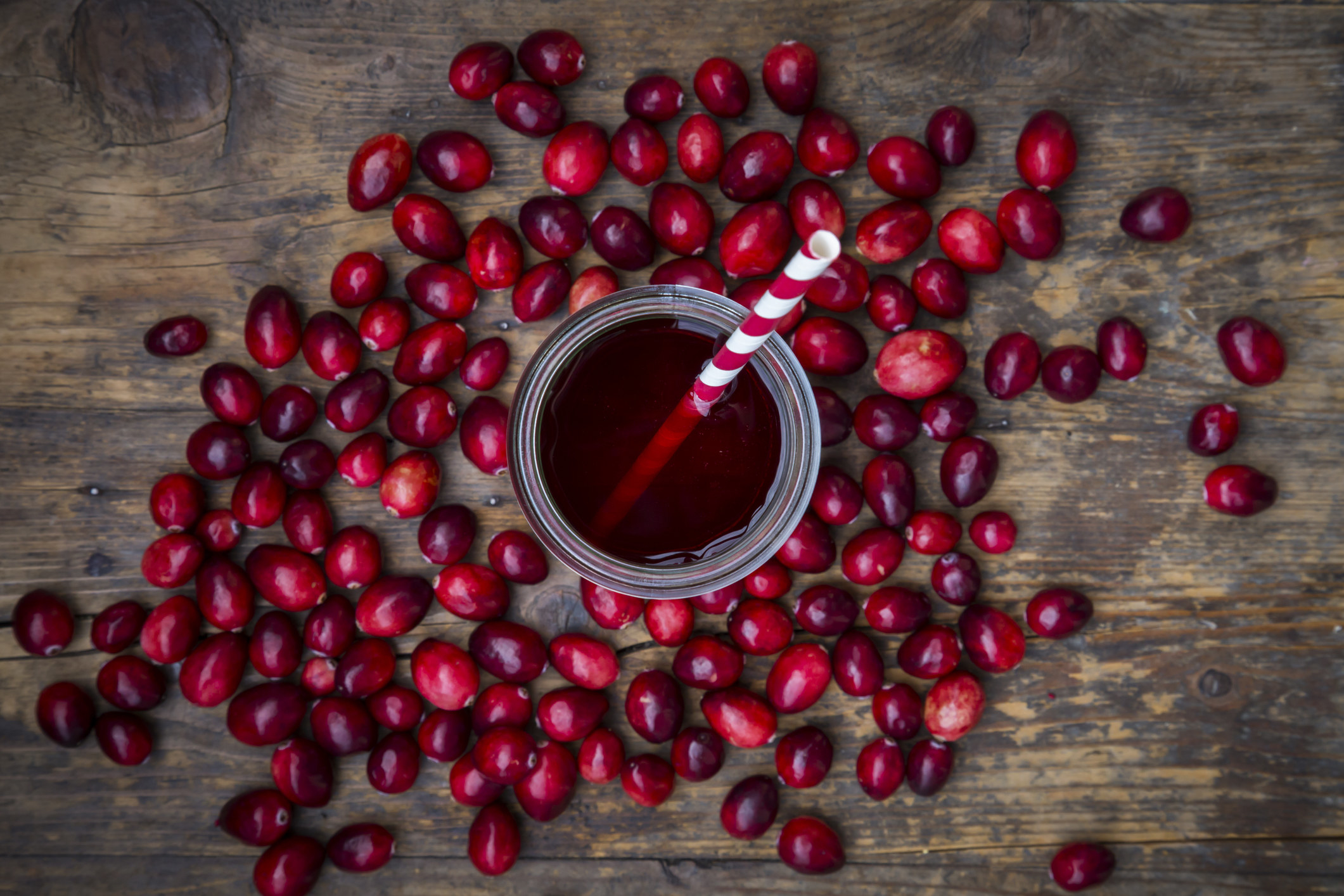 An image of a glass of cranberry juice.