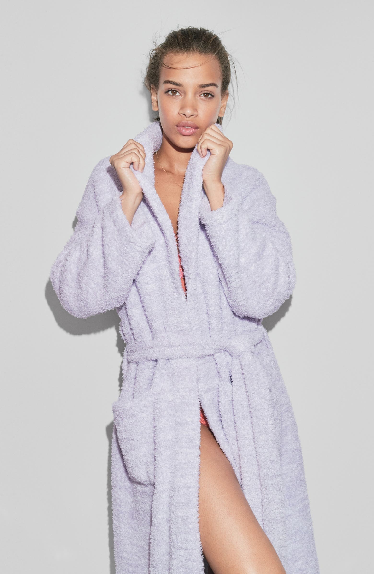 the robe in purple 
