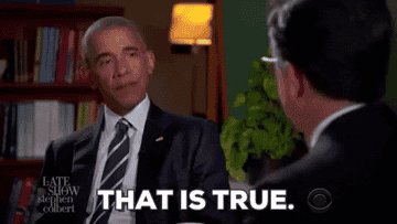 GIF of Barack Obama saying &quot;That is true&quot;