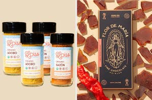 Loisa seasonings and Flor de Maria chocolate