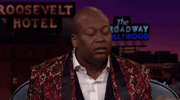 Tituss Burgess reacts to something shocking on the &quot;The Late Late Show with James Corden.&quot;