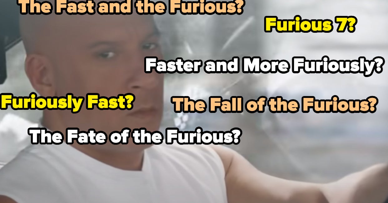 "Fast And Furious" Movie Titles Quiz