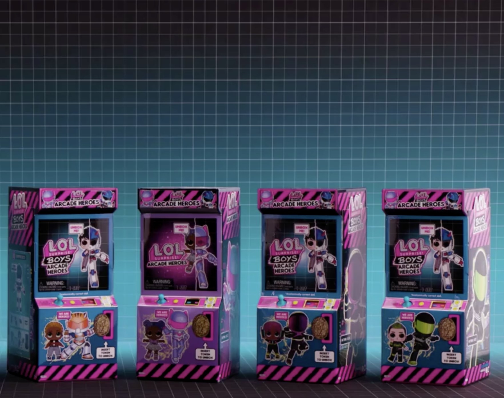 The LOL action figure doll boxes
