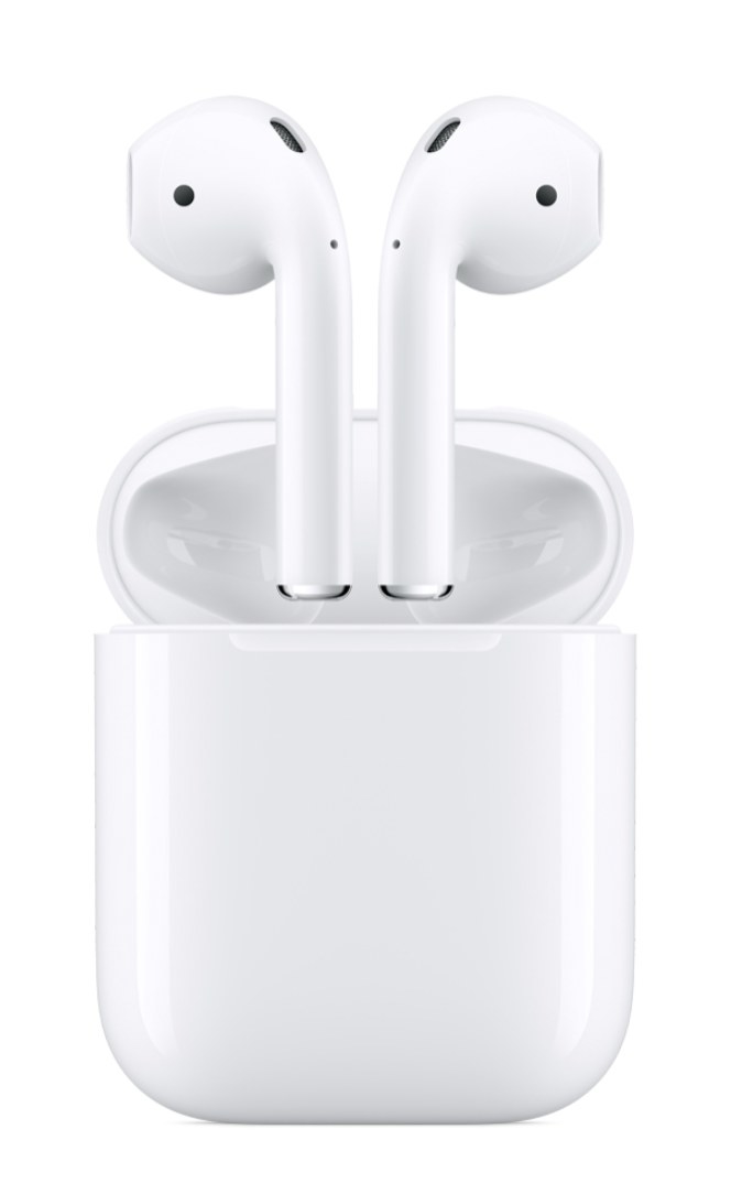 The airpods in white
