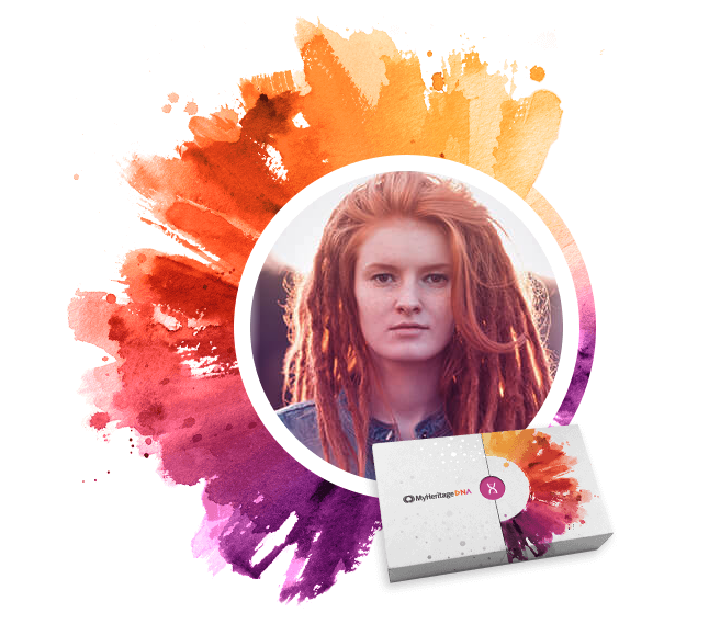 A MyHeritage DNA testing kit