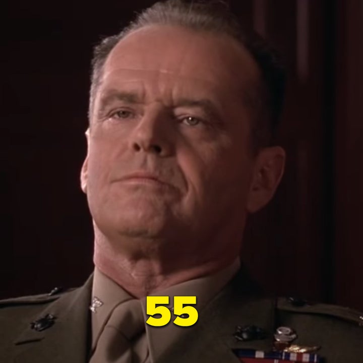 Jack Nicholson during the iconic speech scene in "A Few Good Men"