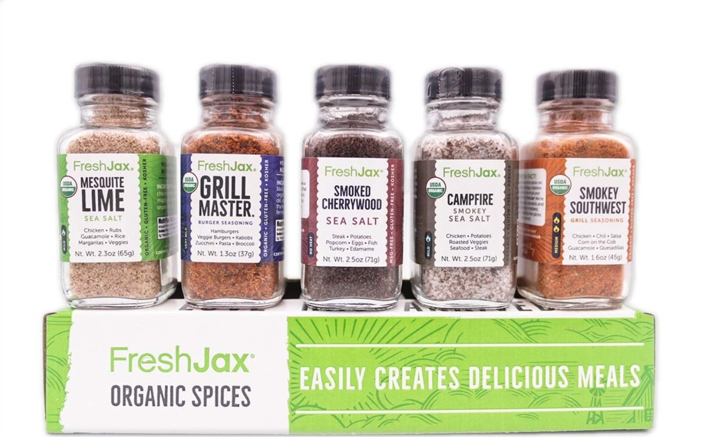 The five piece spice set in smoked flavors