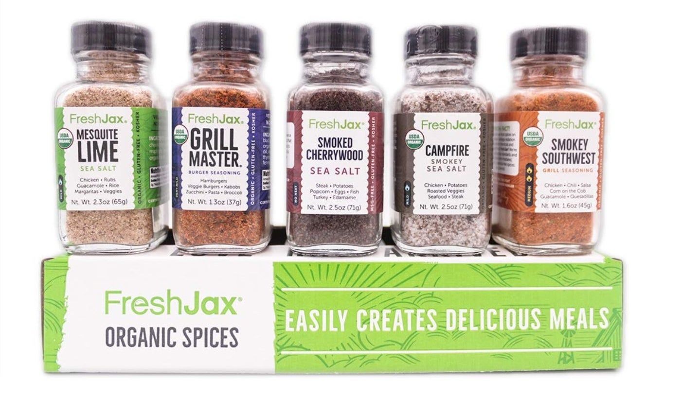 The five piece spice set in smoked flavors