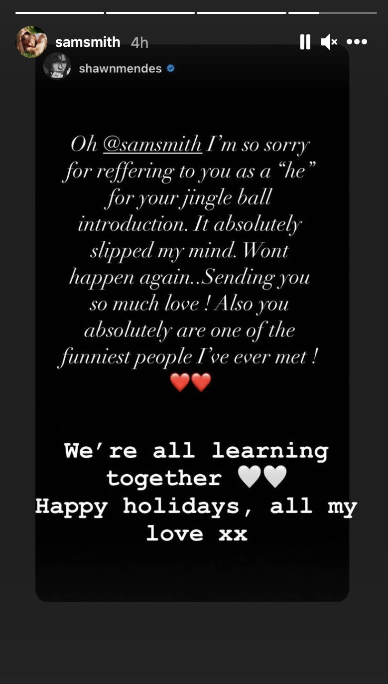 Shawn Mendes Apologizes To Sam Smith For Misgendering Them verse 2 you've been so unavailable bridge i have loved you for many years maybe i am just not enough you've made me realise my deepest fear by lying and tearing us up. buzzfeed