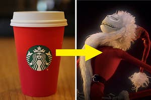 A classic red cup means you're Jack Skellington