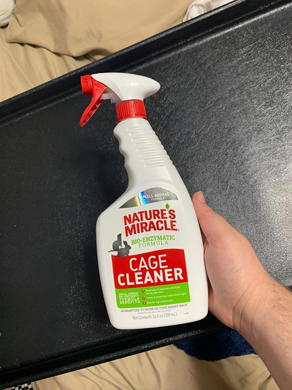 Review photo of the cage cleaner bottle