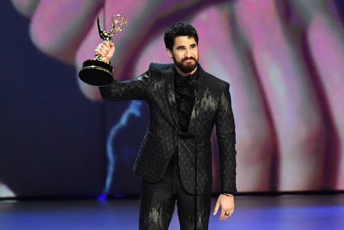 Darren Criss winning an Emmy