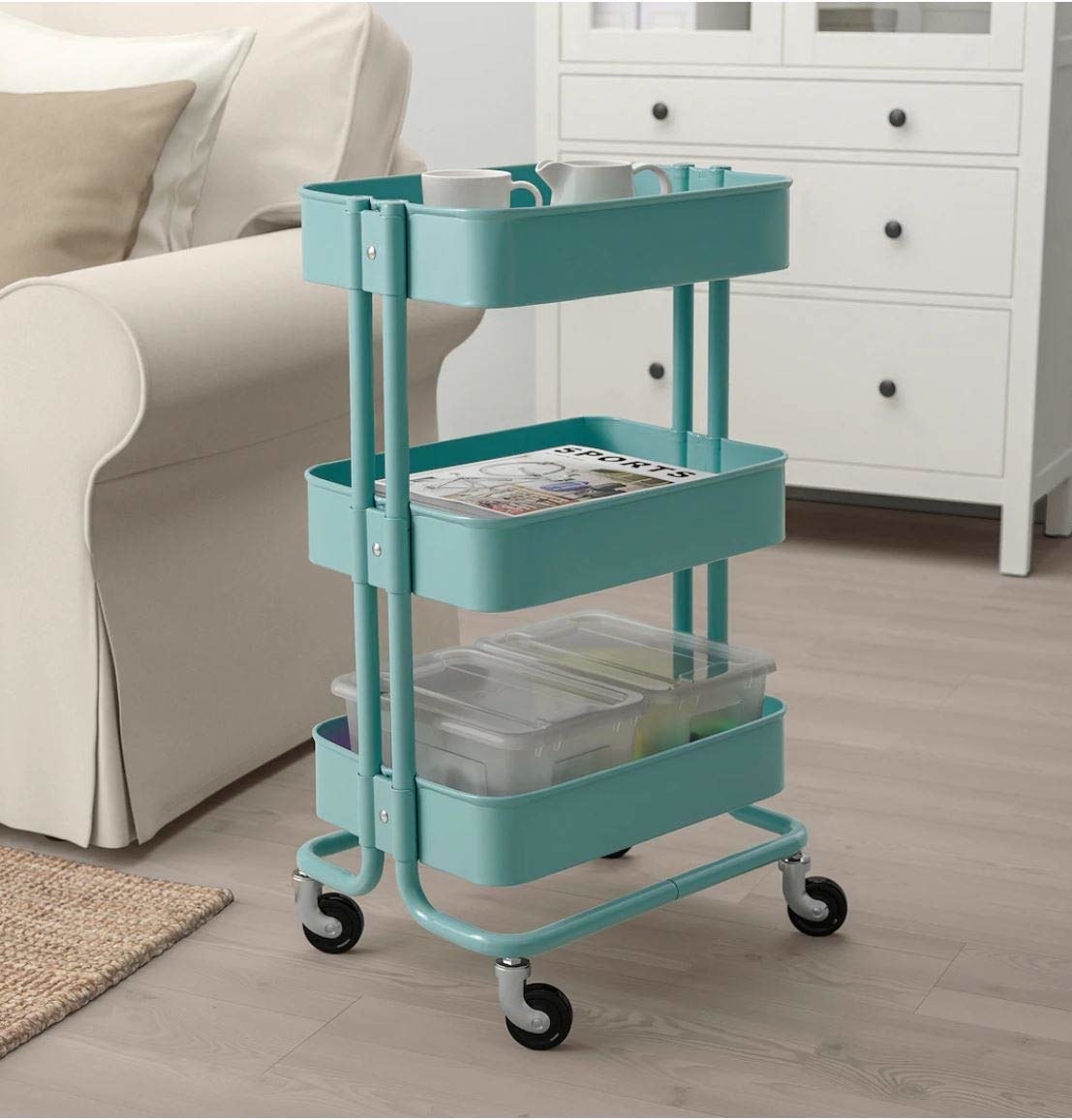 Blue Ikea utility cart