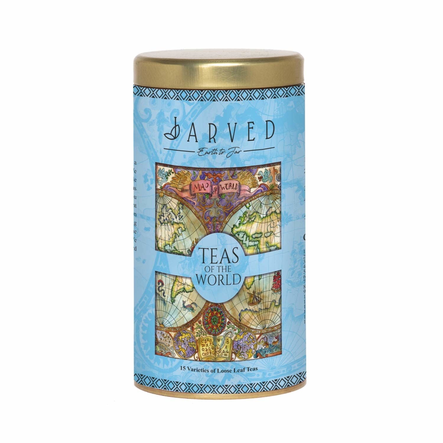 Blue tea gift box