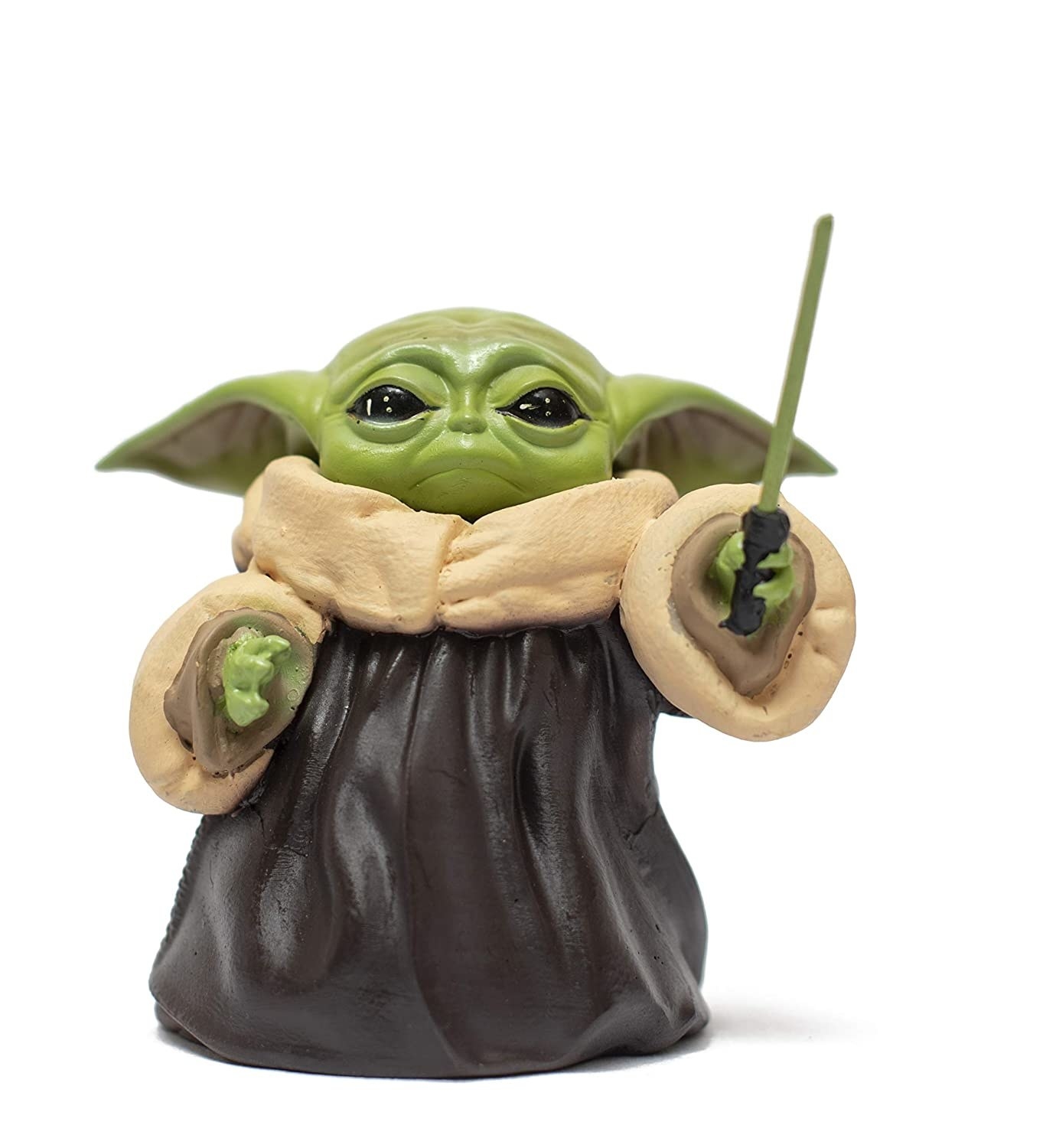 Baby Yoda with a lightsaber