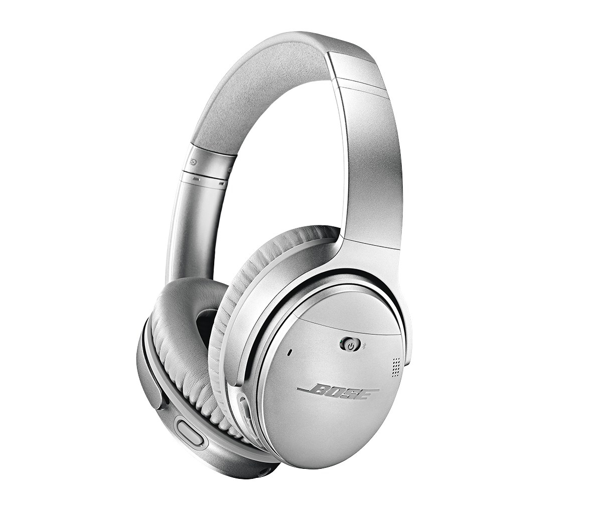 The silver headphones