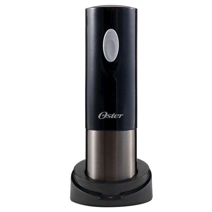 oster wine bottle opener sitting in the charger