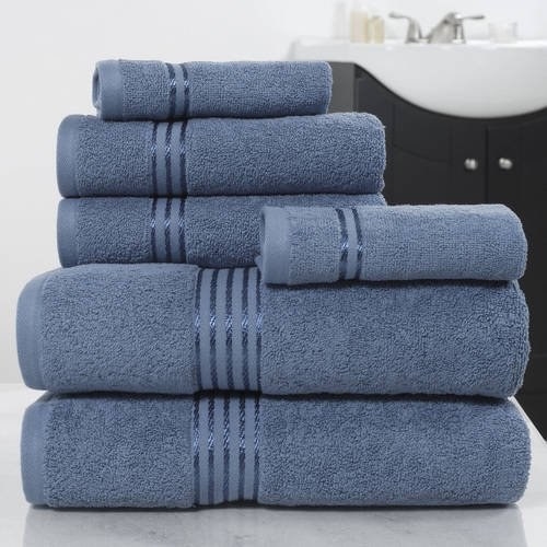 The blue towel set