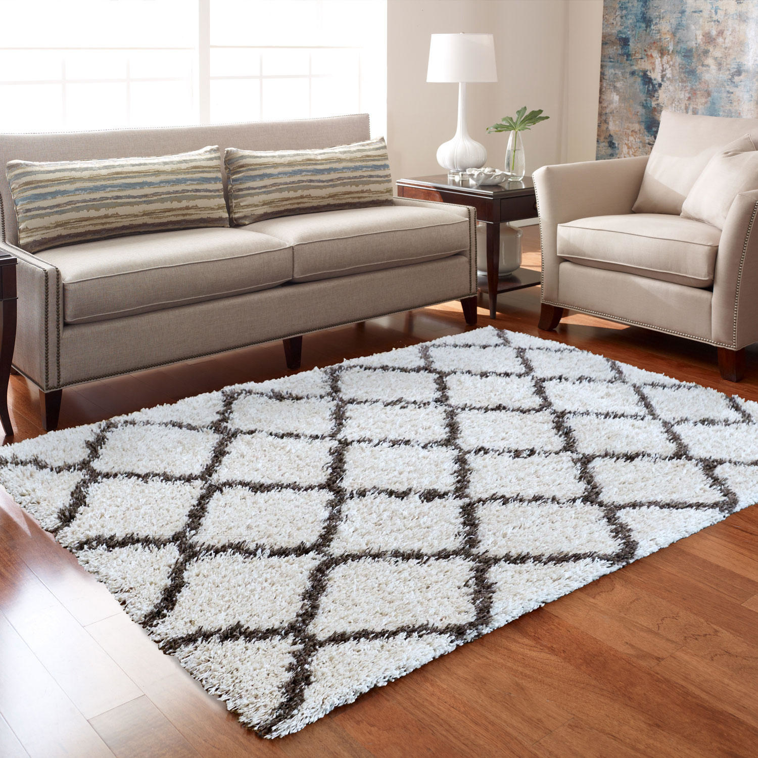 The rug in a living room