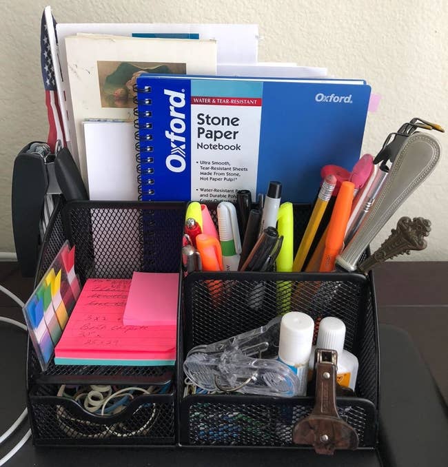 reviewer image of the mindspace desk organizer on a customer's desk