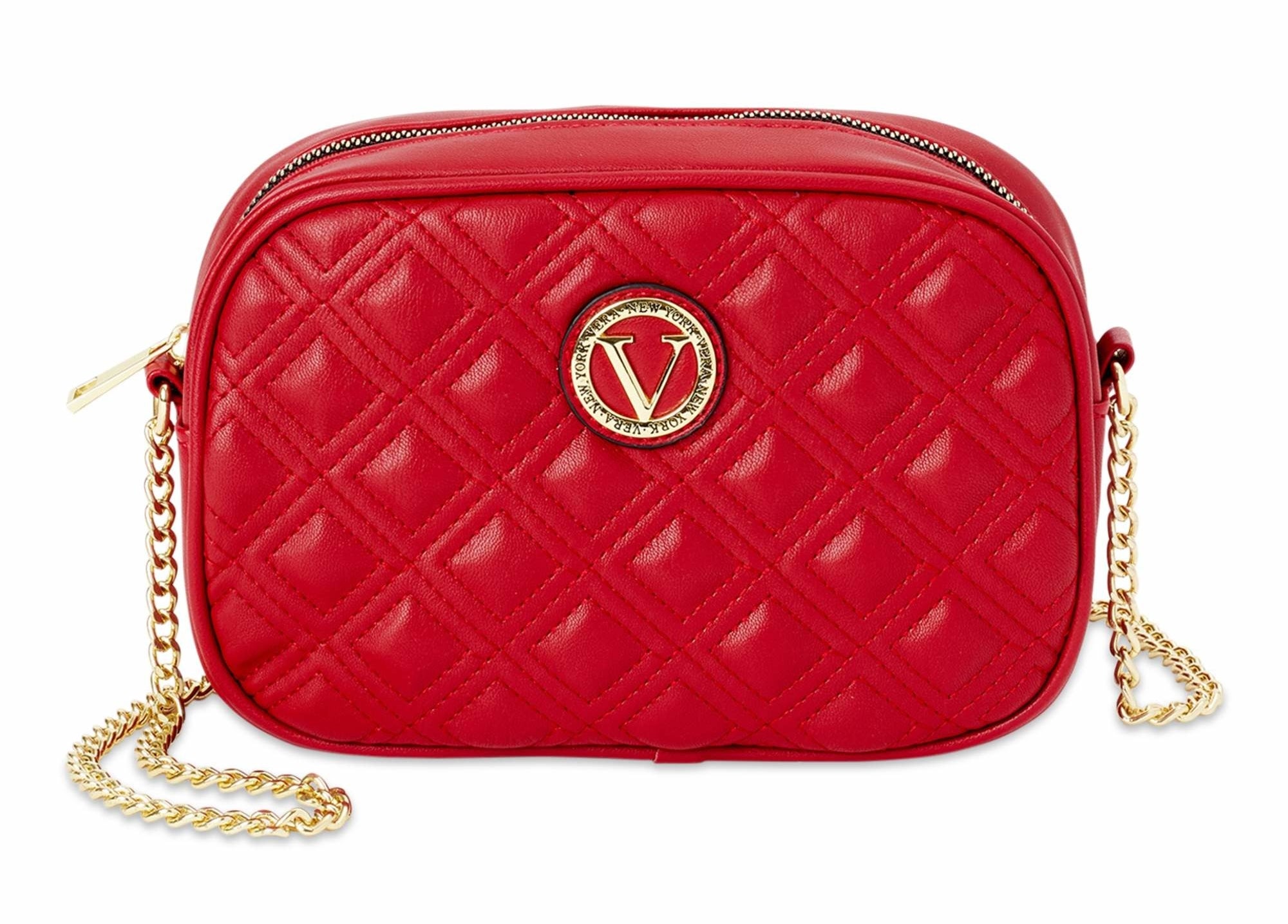 The red quilted bag