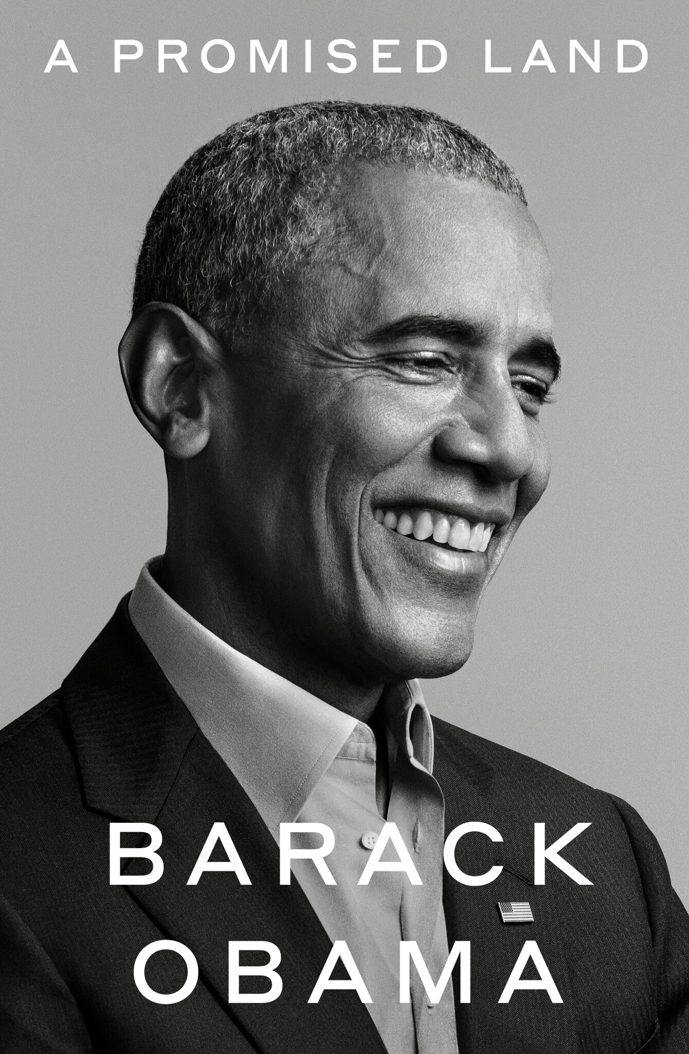 the book cover with Barack Obama's profile photo on it