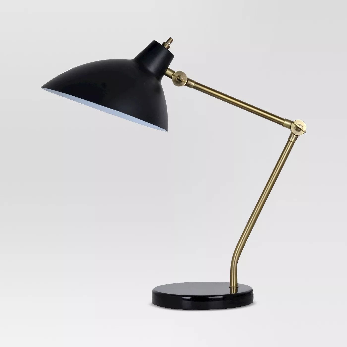 Black and gold desk lamp