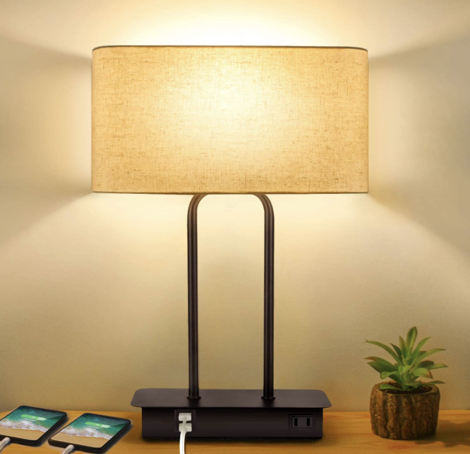 USB 3-way dimmable table lamp