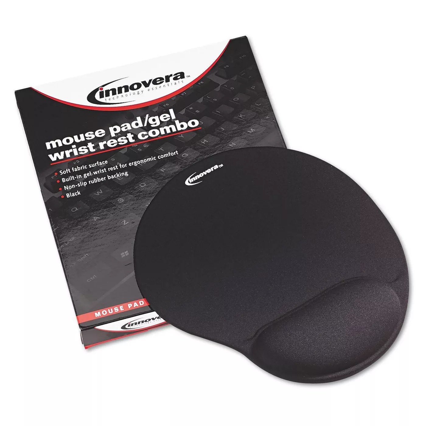 Nonskid mouse pad with wrist support
