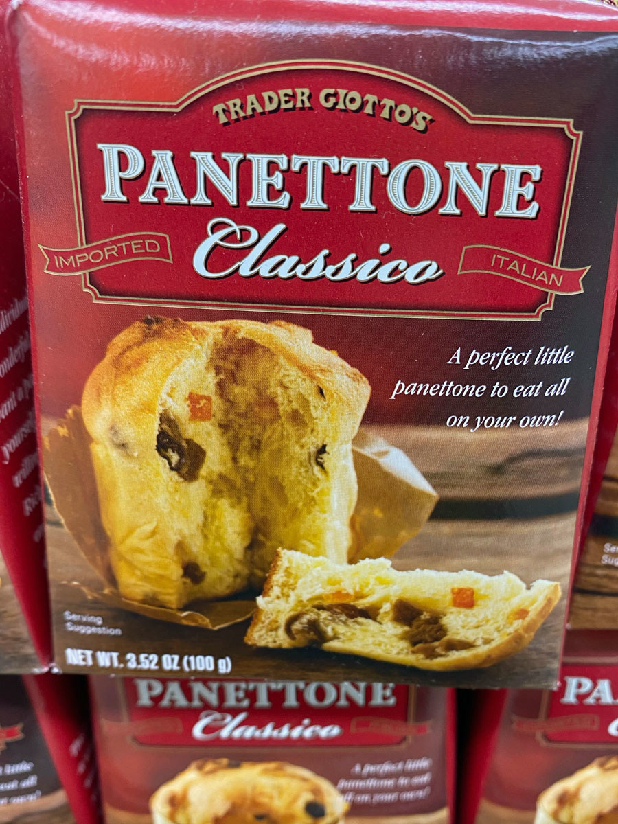 A box of individually-sized Panettone Classico.