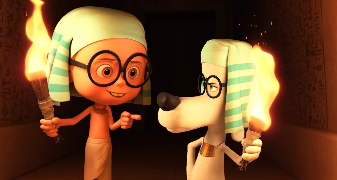 Sherman and Mr. Peabody visit ancient Egypt.