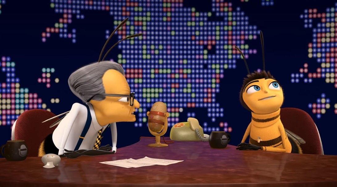 Barry B. Benson and Bee Larry King have a chat