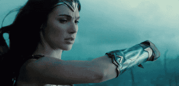 Gal Gadot as Wonder Woman in the 2017 film