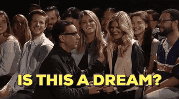Fred Armisen on SNL in audience asking &quot;Is this a dream?&quot; 
